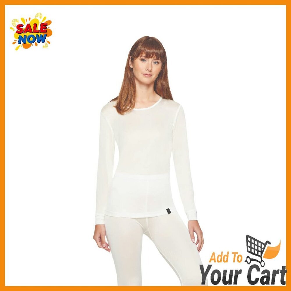 Silk Thermal Base Layer Scoop Neck Top X-Small Activewear